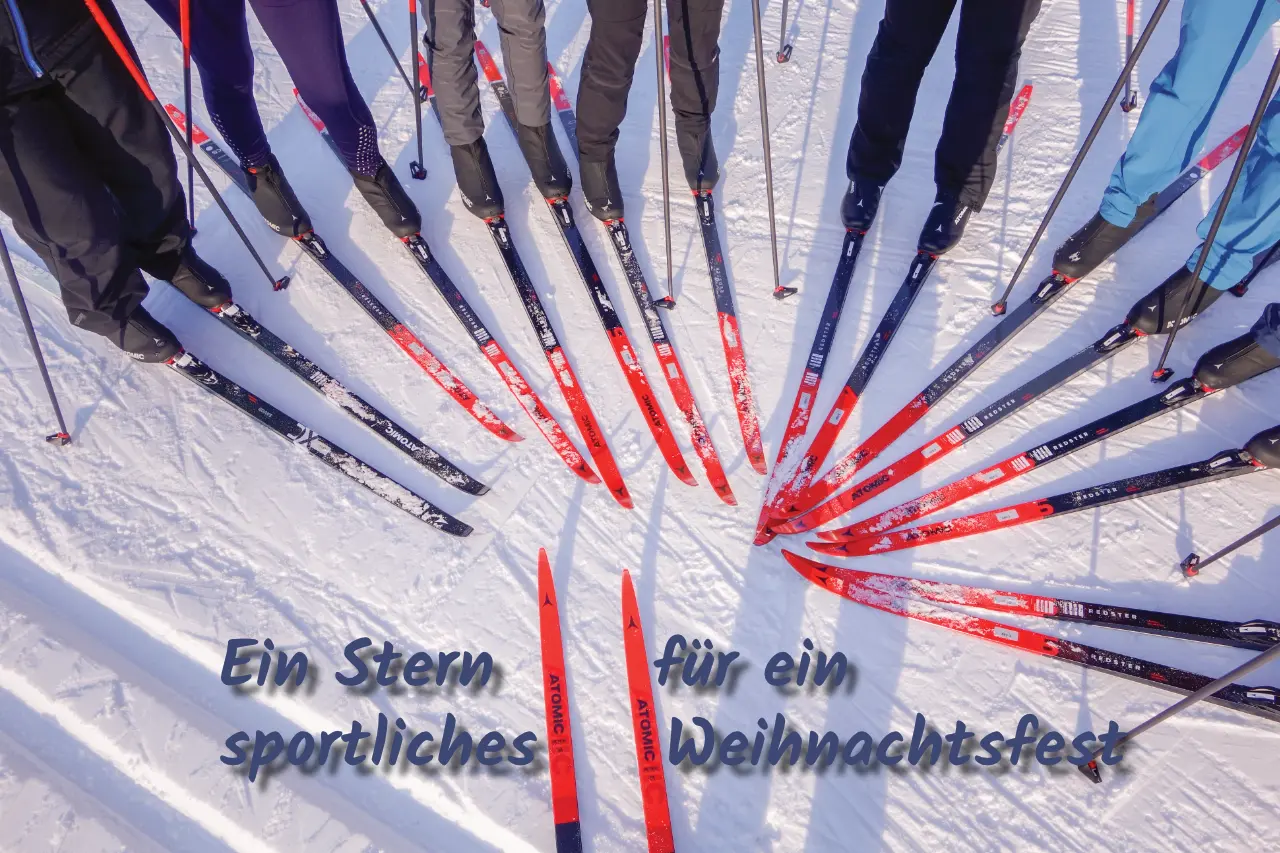 Langlaufschule Achensee Peter Schwandl ein Stern aus Langlaufski für ein sportliches Weihnachtsfest Pertisau